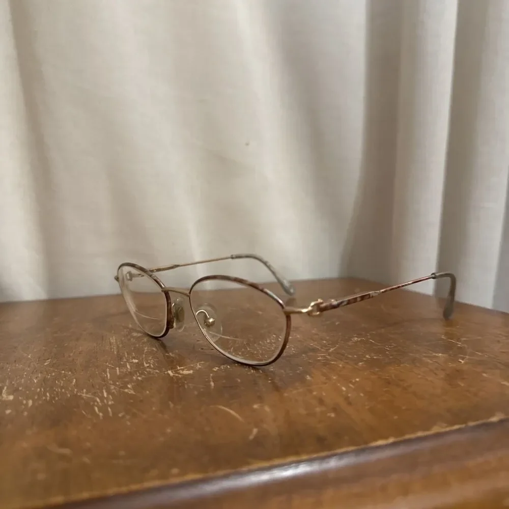 Gucci‎ GG 2615 Tortoise Shell Gold Eyeglass Frames 125 KD4 Italy Designer Women